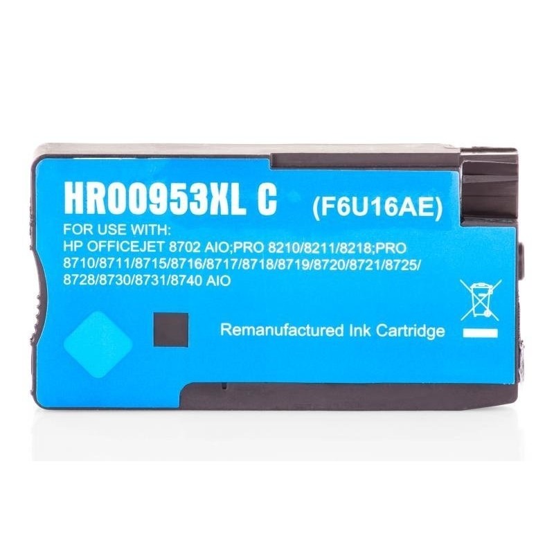 Compatible HP F6U16AE / 953XL Cartucho de tinta Cian