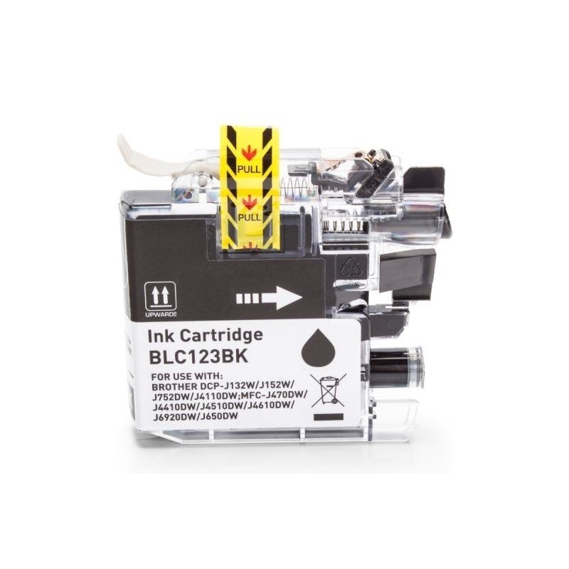 Compatible Brother LC-121BK Cartucho de tinta Negro XL