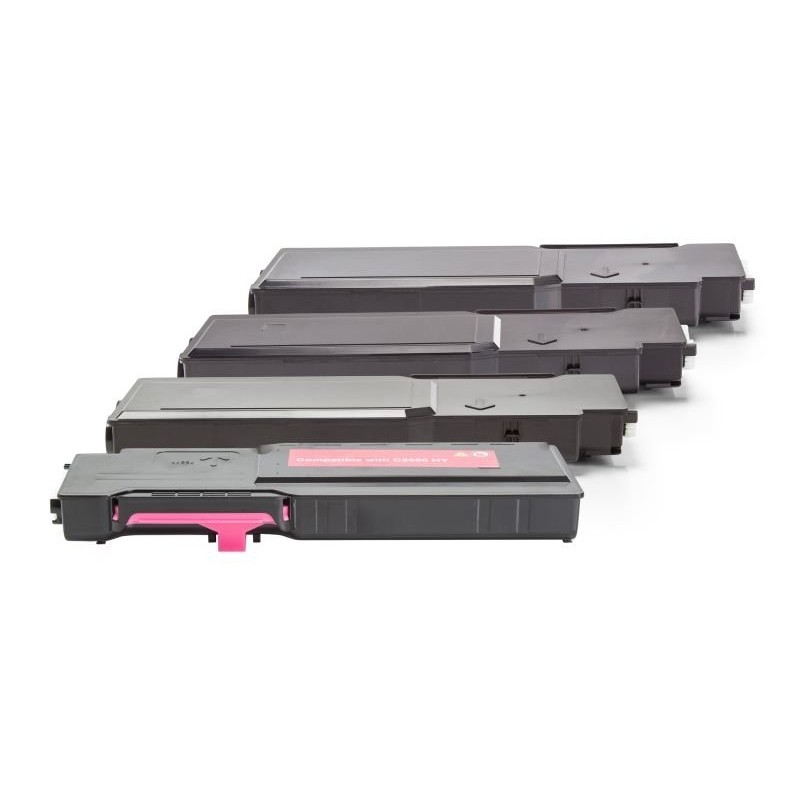 Compatible Dell 593-BBBQ - 593-BBBR / Y5CW4 Toner Pack Ahorro 4 uds. (Negro, Cian, Magenta, Amarillo)