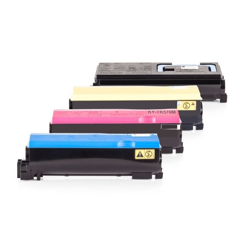 Compatible Kyocera TK-570 Toner Pack Ahorro Negro, Cian, Magenta, Amarillo