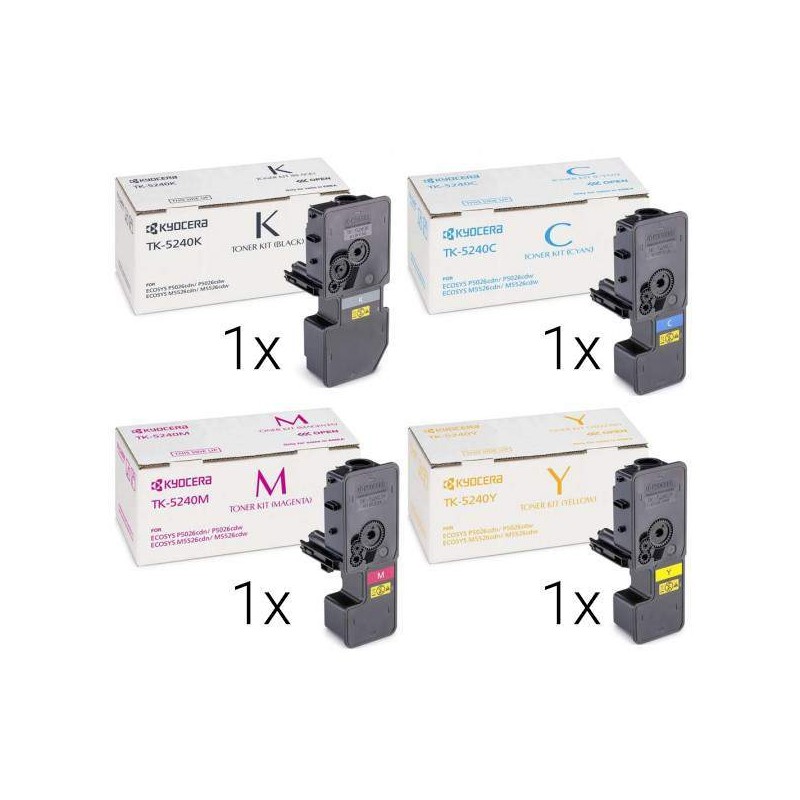  Kyocera Toner TK-5240K BK/C/M/Y Pack Ahorro/Multipack