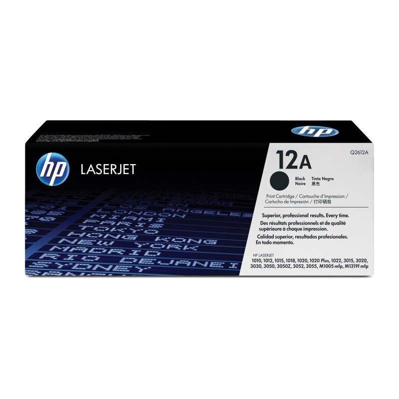HP Original 12A (Q2612A) Toner Negro