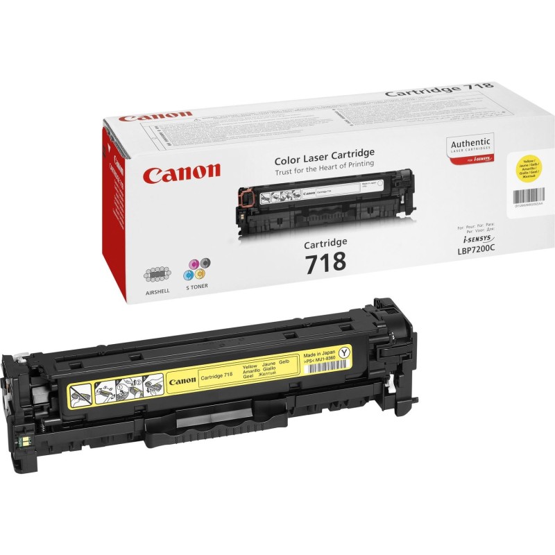 Canon Original 718Y (2659B002) Toner Amarillo