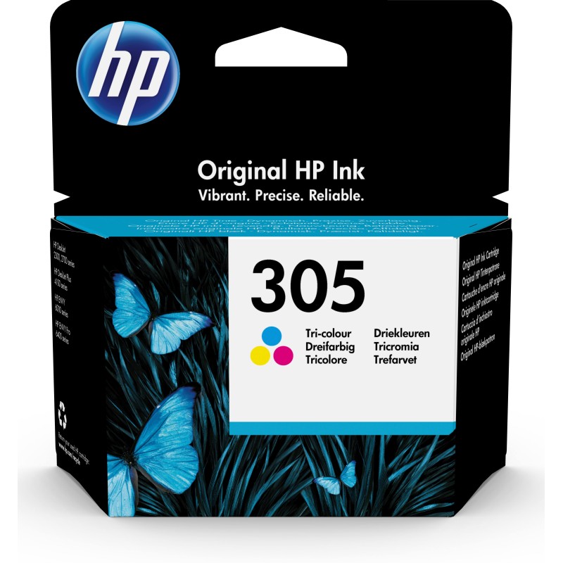 HP Original 3YM60AE / 305 Cartucho de tinta Color (Tricolor)