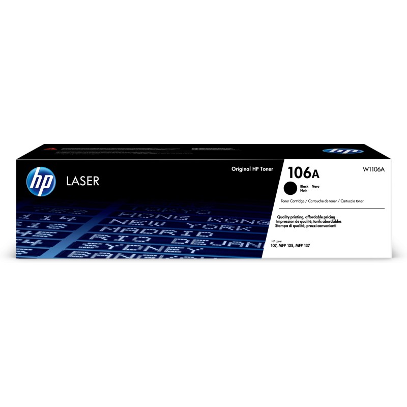 HP Original W1106A / 106A Toner Negro