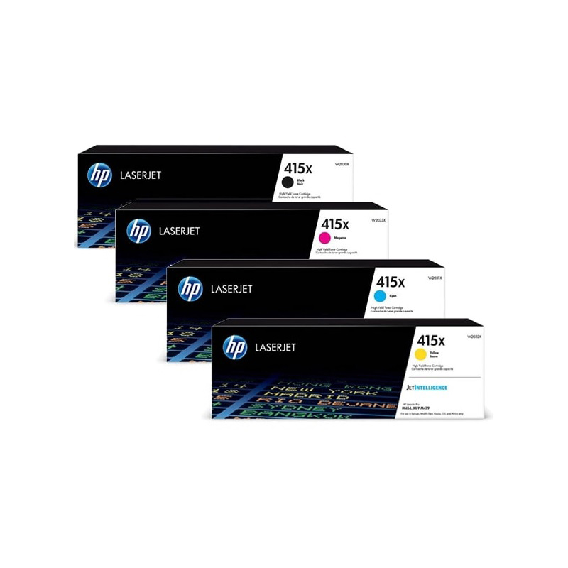 HP Original 415X Toner - Pack Ahorro (W2031X, W2033X, W2032X, W2030X)