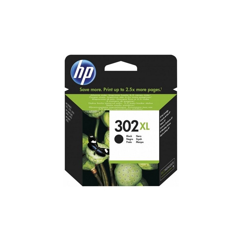 Original HP F6U68AE / 302XL Cartucho de Tinta Negro