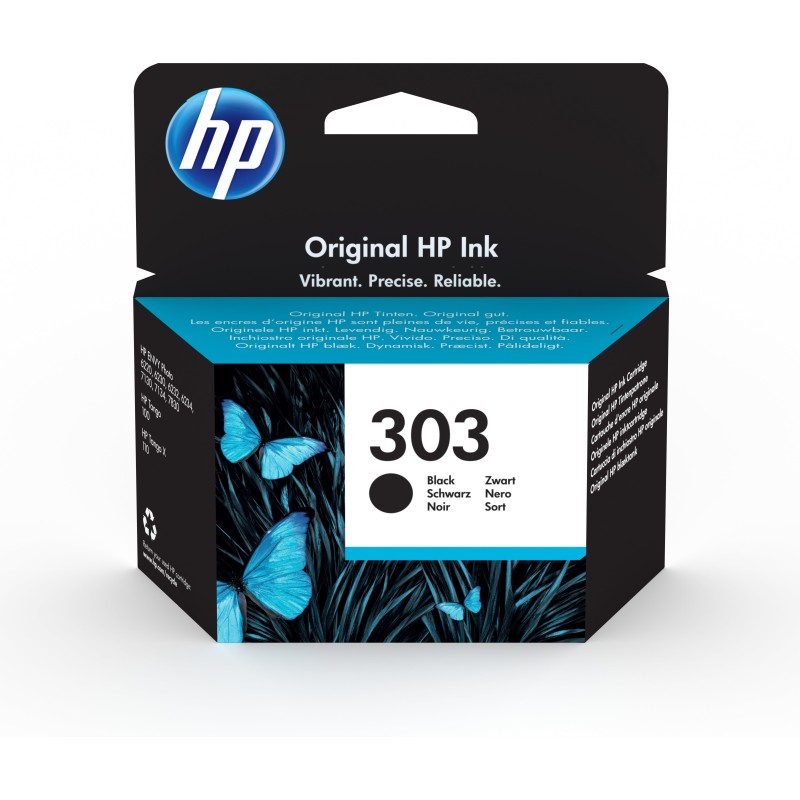 Original HP T6N02AE / 303 Cartucho de Tinta Negro