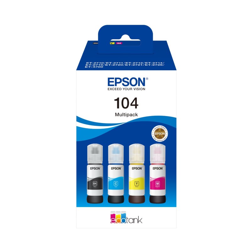 Epson Original C13T00P640 / 104 Cartuchos de tinta Pack Ahorro