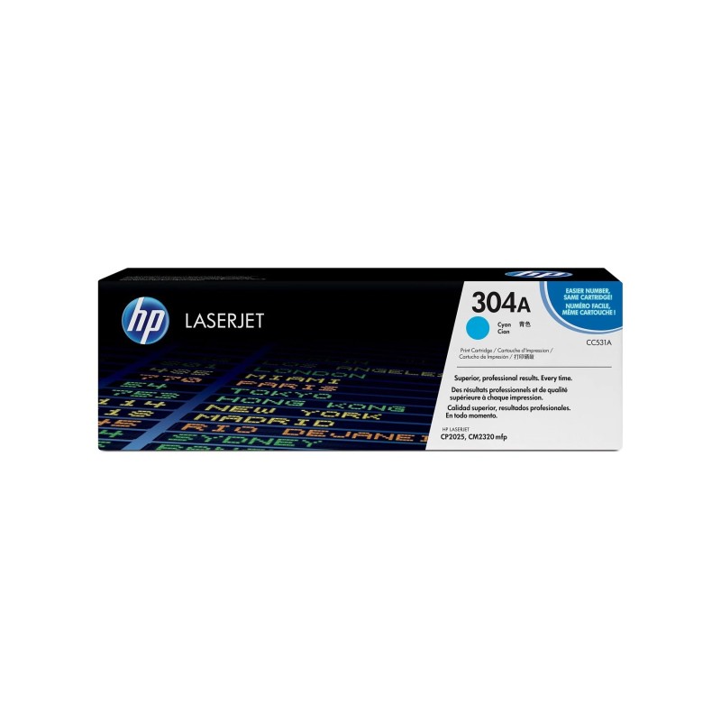 HP Original CC531A / 304A Toner Cian