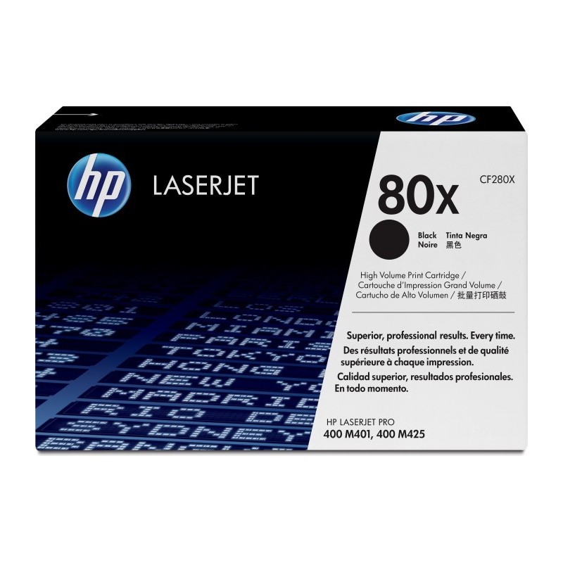HP Original 80X (CF280X) Toner Negro