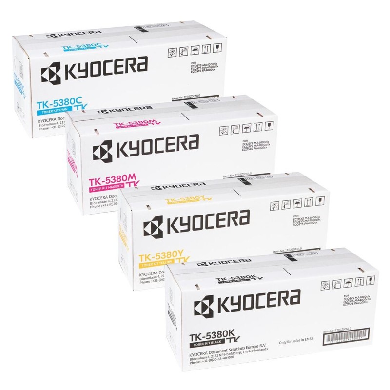 Kyocera Original TK-5380 Toner Pack Ahorro/Multipack (CMYK)