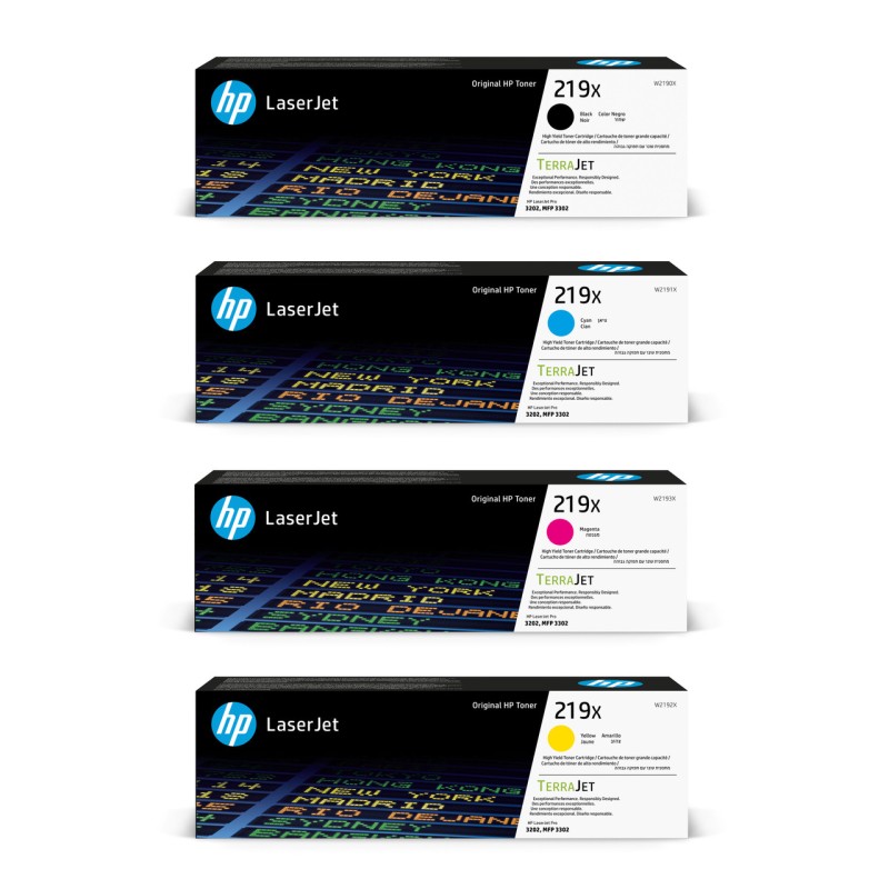 HP Original 219X Toner Pack Ahorro (CMYK) HP Original 219X Toner Pack Ahorro (CMYK)