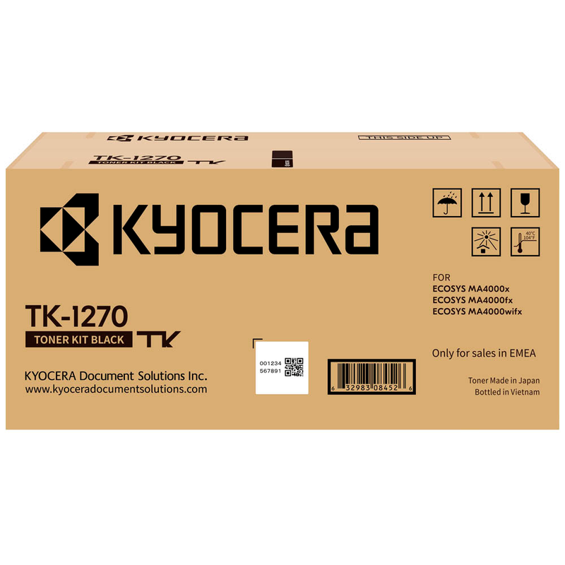 Kyocera Original TK-1270 Toner Negro (1T0C140NL0)