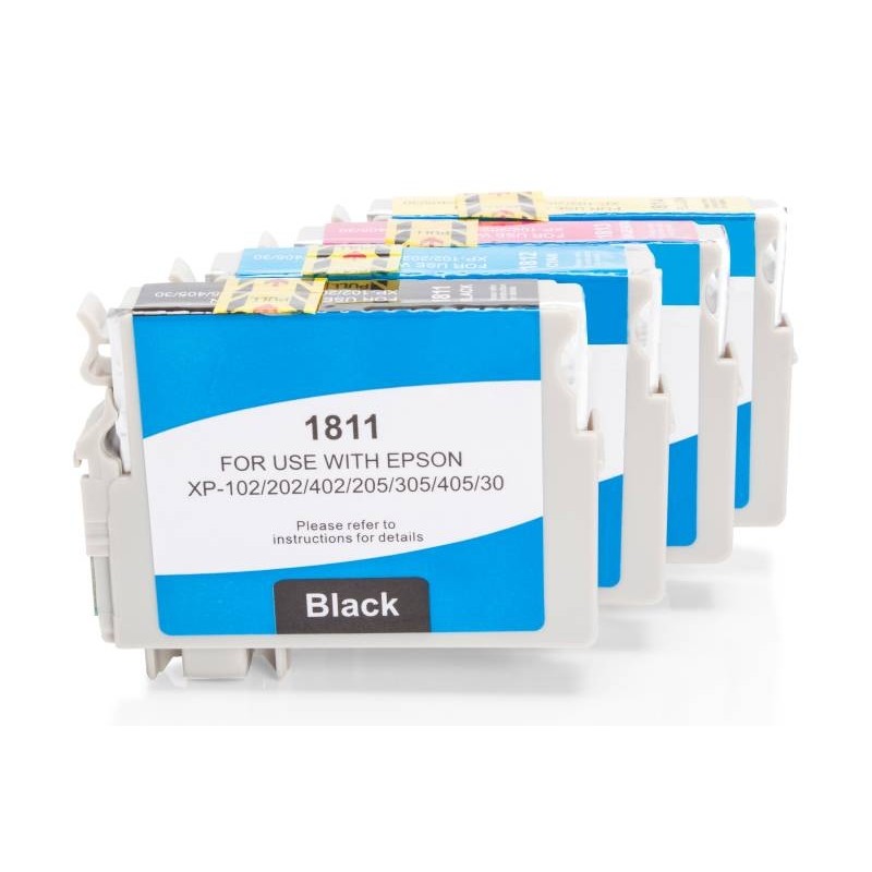 Compatible Epson C13T18164010 / 18 XL Cartuchos de tinta Pack Ahorro CMYK (4 uds.)