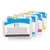 Compatible Epson C13T07154010 / C13T07154012 / T0715 Tinta Deportivo Set (que 1 x BK,C,M,Y) 4 piezas.