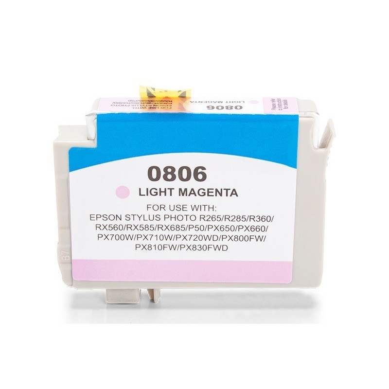 Compatible Epson C13T08064010 / T0806 Cartucho de tinta claro Magenta