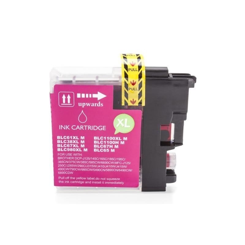 Compatible Brother LC-1100 M Cartucho de tinta Magenta