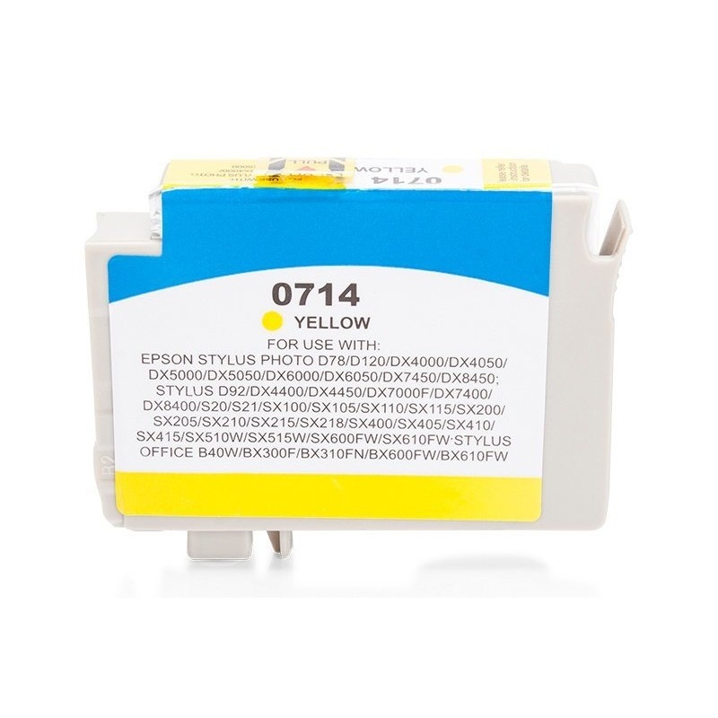 Compatible Epson C13T07144010 / C13T07144012 / T0714 Cartucho de tinta Amarillo