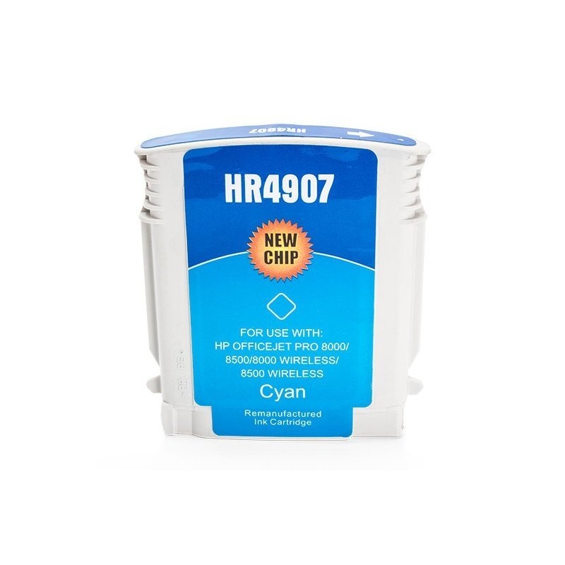 Compatible HP C4907AE / No 940 XL Cartucho de tinta Cian (con chip)