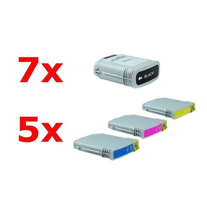 Compatible HP No 88 XL Cartuchos de tinta Pack Ahorro (7xBK,  5xC,M,Y) 22 uds.