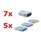 Compatible HP No 88 XL Cartuchos de tinta Pack Ahorro (7xBK,  5xC,M,Y) 22 uds.