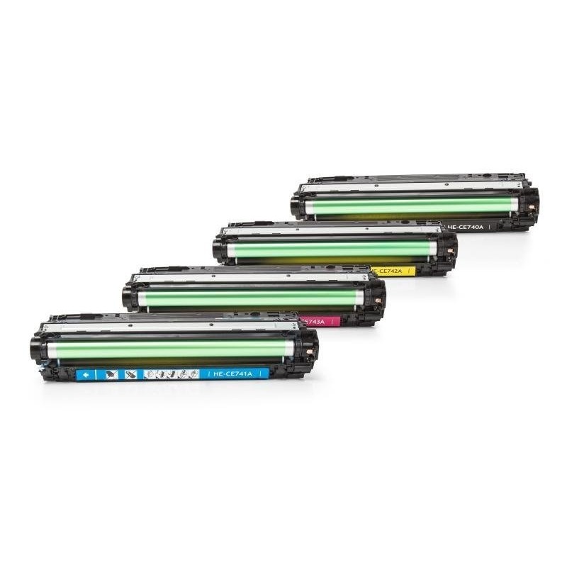 Compatible HP CE740A - CE743A Toner Pack Ahorro (BK,C,M,Y) 4 uds. Compatible HP CE740A - CE743A Toner Pack Ahorro (BK,C,M,Y) 4 uds.