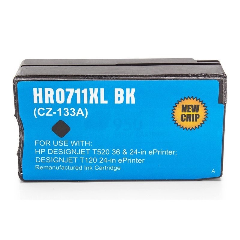 Compatible HP / CZ133A / 711 / Cartucho de tinta Negro