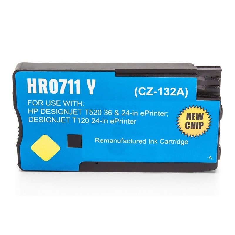 Compatible HP CZ132A / 711 Cartucho de tinta Amarillo