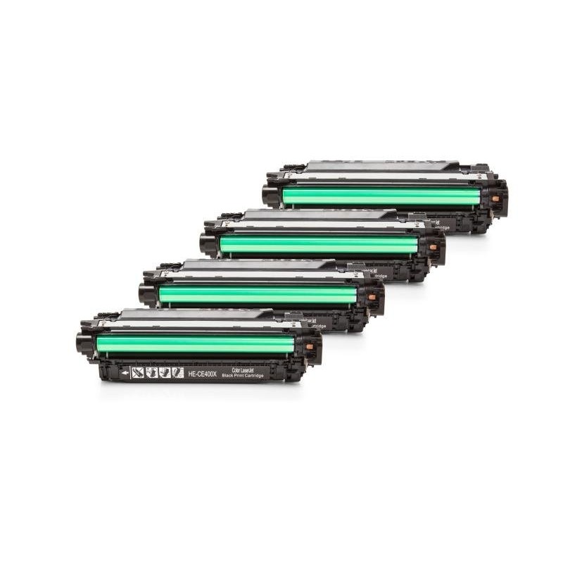 Compatible HP CE400x-CE403A Toner Pack Ahorro (BK, C, M, Y) 4 uds.
