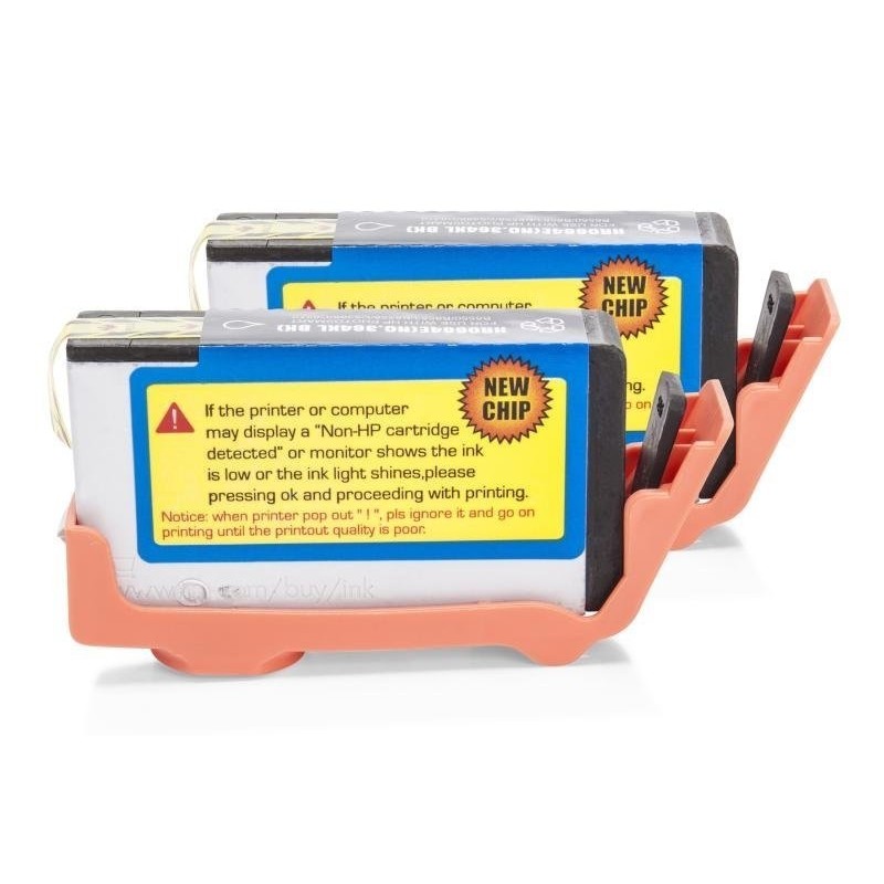 Compatible HP CN684EE / No 364 XL Cartucho de tinta Negro (2 uds. con chip)