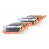 Compatible Canon CLI-521 Cartuchos de tinta Pack Ahorro (2xFBK,BK,C,M,Y) 10 uds. con chip