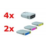 Compatible HP Número 88 XL Tinta Pack Ahorro (4xBK, 2xC, M, Y) 10 piezas