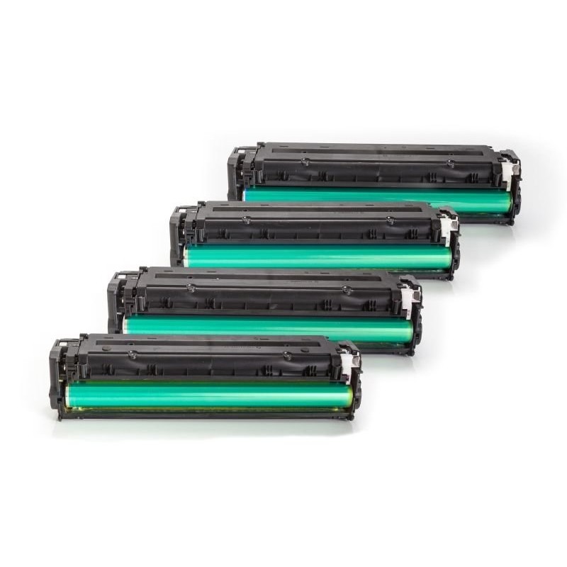 Compatible HP CB540A - CB543A / 125A Toner Pack Ahorro (Negro, Cian, Magenta, Amarillo)