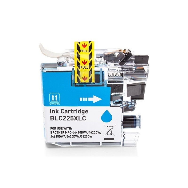 Compatible Brother LC-225 Cartucho de tinta XL Cian