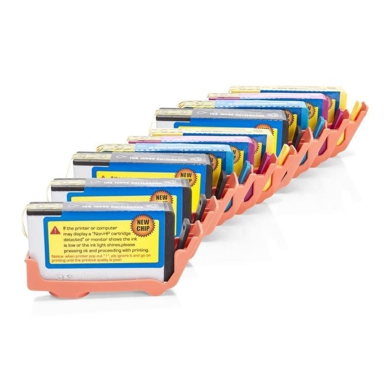 Compatible HP Nr. 364 XL Cartuchos de tinta Pack Ahorro (4x Negro, 2x Cian, 2x Magenta, 2x Amarillo) 10 uds. (con chip)
